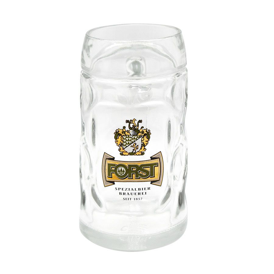 Queen Crest Boccale Da Birra In Vetro 0,5 L - Ufficiale - Trasparente Con Stemma - 5