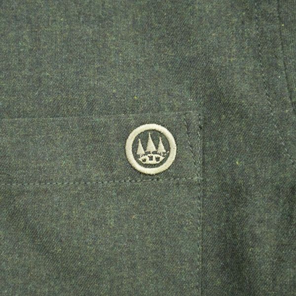 FORST Shirt green-cotton flannel coll.coreano