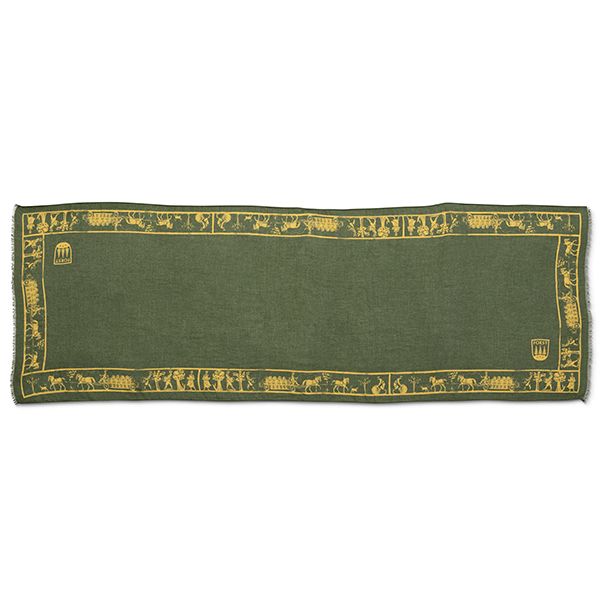 Sciarpa Modal Verde/Oro 60x170cm