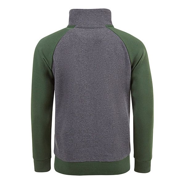 FORST Sweatshirt unisex with zip grey/green