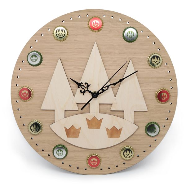 Orologio da parete in legno FORST 34cm
