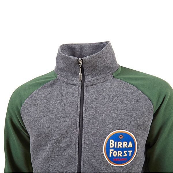 FORST Sweatshirt unisex with zip grey/green
