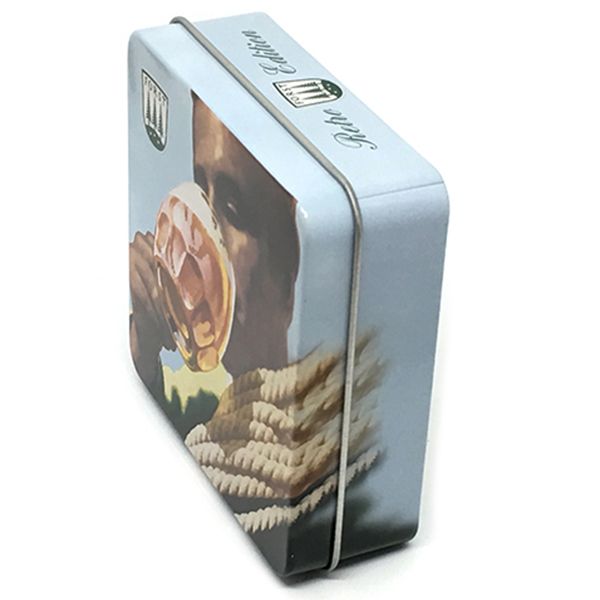 Scatola di metallo con 6 sottobicchieri