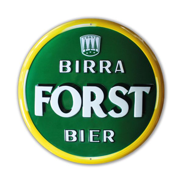 Targa in metallo Birra FORST 30 cm