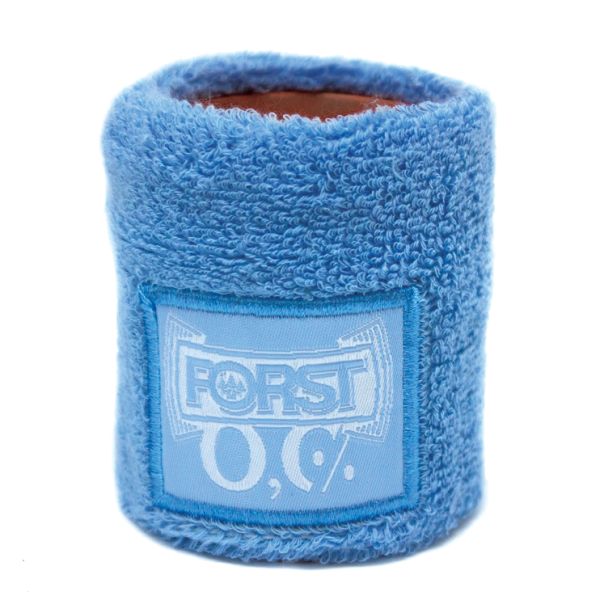 Polsiera tergisudore FORST con tasca con zip, azzurro