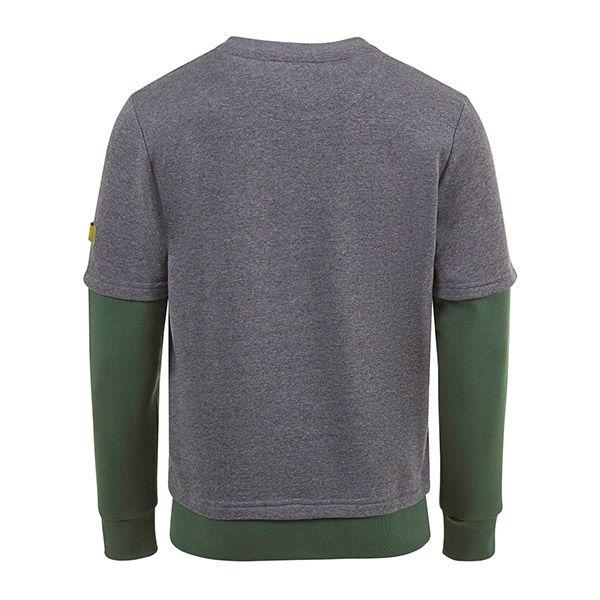 FORST Felpa unisex grigio/verde