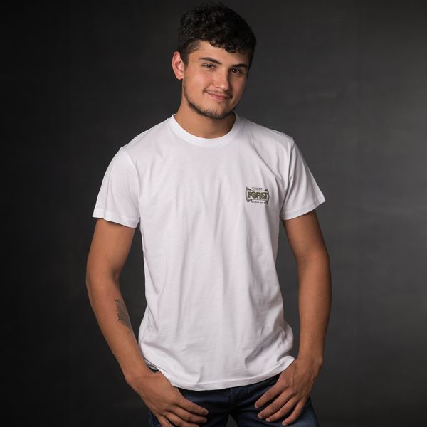 T-Shirt bianca FORST da uomo