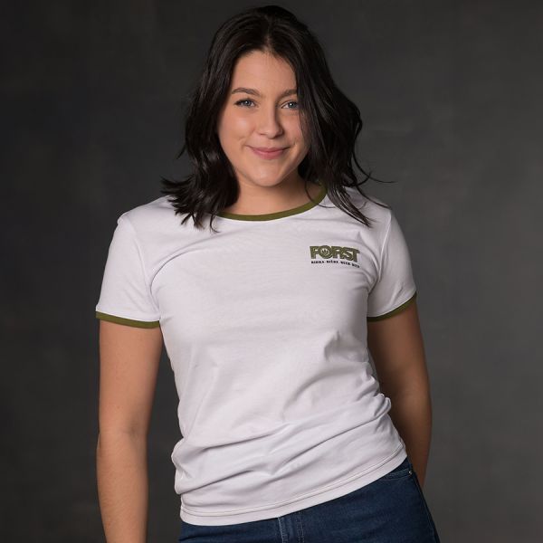 Weißes FORST T-Shirt für Frauen