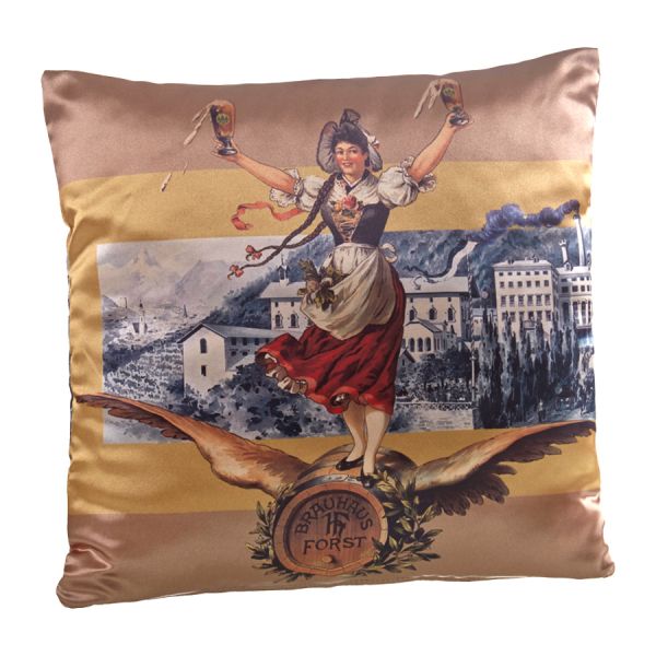Satin pillow with 