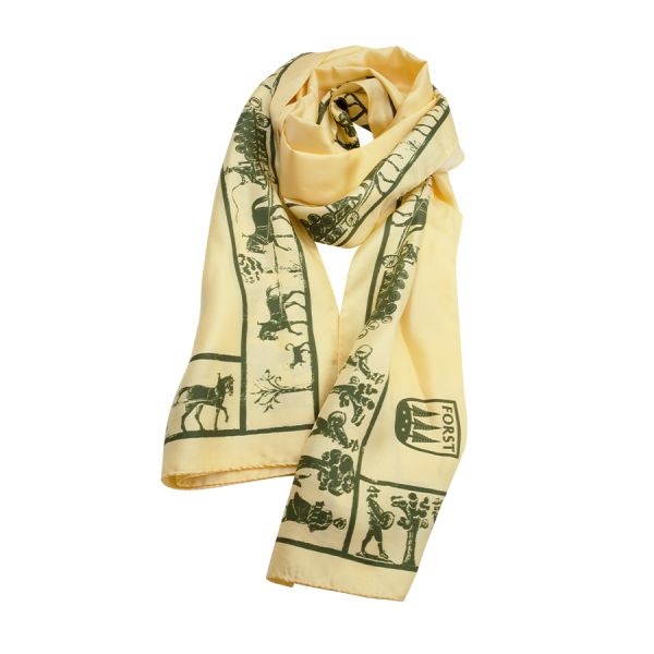 FORST Sciarpa seta giallo/verde 60x180