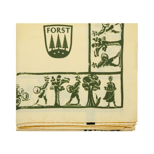 FORST Sciarpa seta giallo/verde 60x180