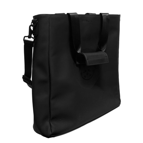 Black nubuck bag with Forst logo