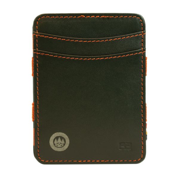 FORST Portafoglio in pelle verde/arancio GARZINI