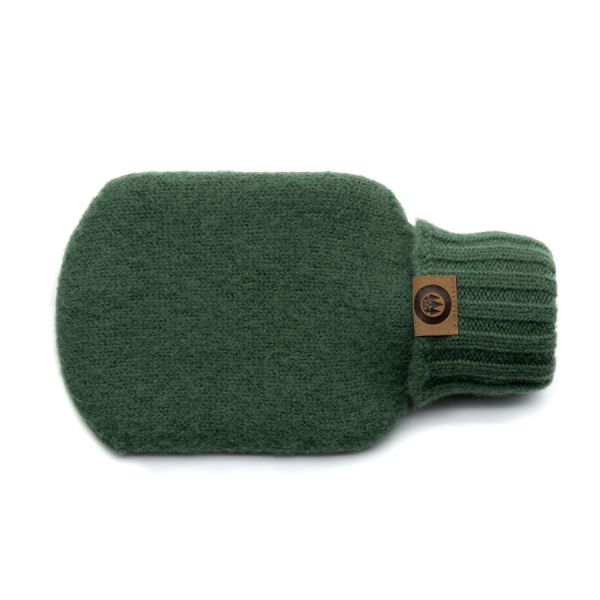 FORST borsa dell'acqua calda con patch-verde oliva