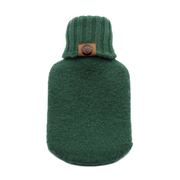 FORST borsa dell'acqua calda con patch-verde oliva