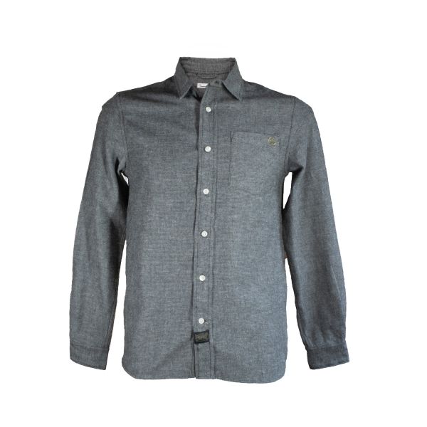 FORST Shirt green- org.cotton fishbone flannel