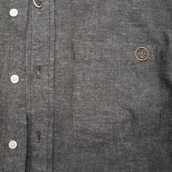 FORST Shirt green- org.cotton fishbone flannel