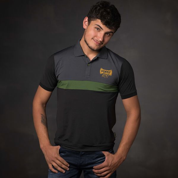 Polo Sport uomo a righe verde