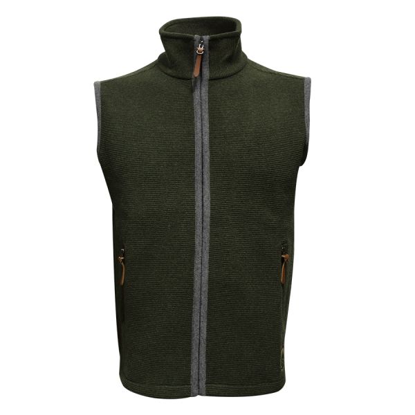 Gilet uomo wind wool - verde