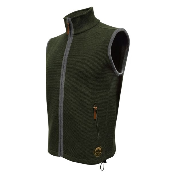 Gilet uomo wind wool - verde