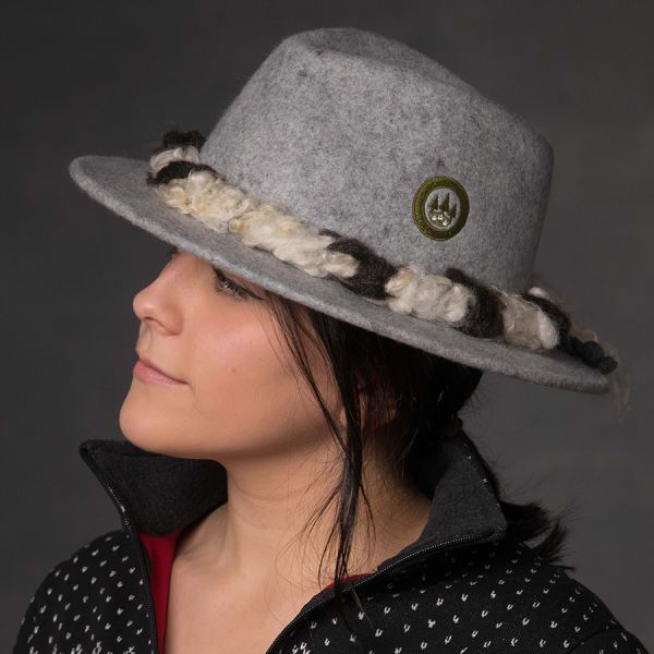 Cappello di feltro macul. grigio SPECIALE