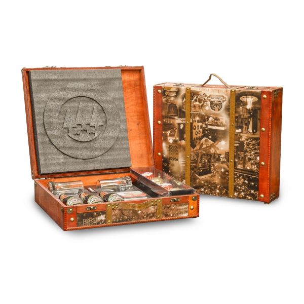 Retro Christmas suitcase