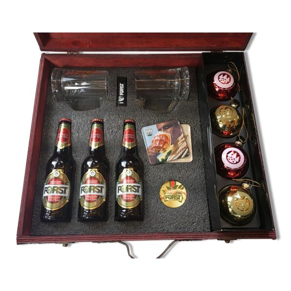 Retro Christmas suitcase