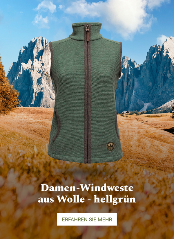 1010 - Gilet donna wind wool - verde chiaro
