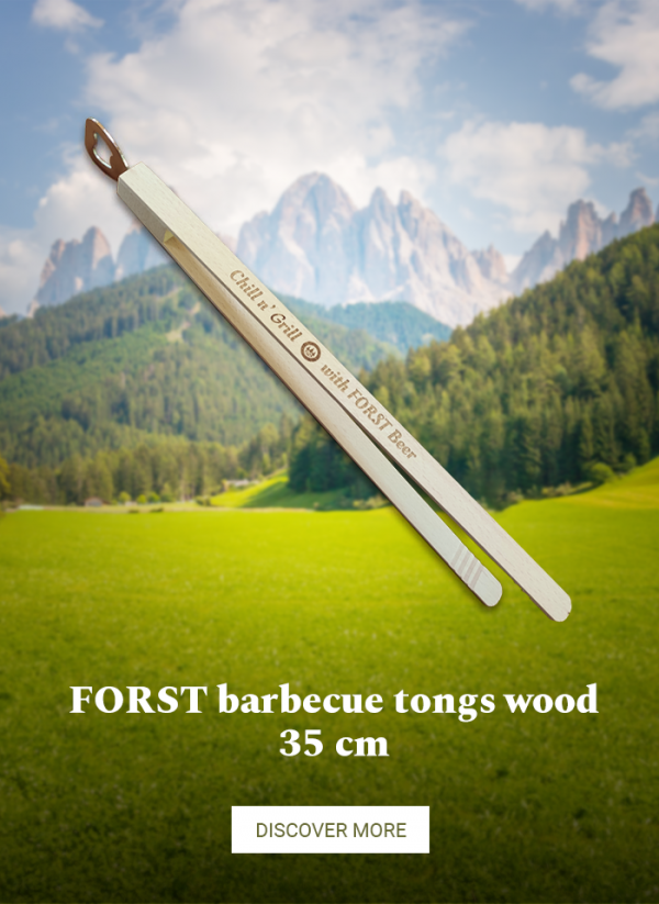 FORST barbecue tongs wood 35 cm